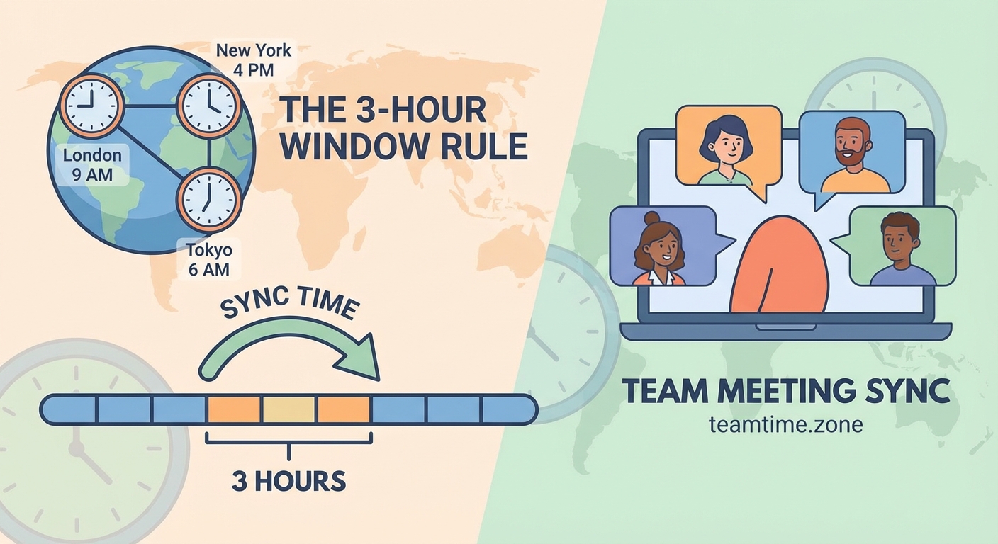 The 3-Hour Window Rule for International Team Meetings - Illustration 2