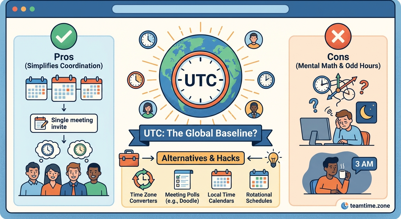 Should You Schedule Meetings in UTC? The Pros, Cons, and Alternatives - Illustration 2