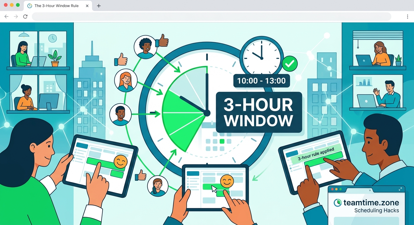 The 3-Hour Window Rule: How to Find Meeting Times Everyone Can Actually Attend — 4