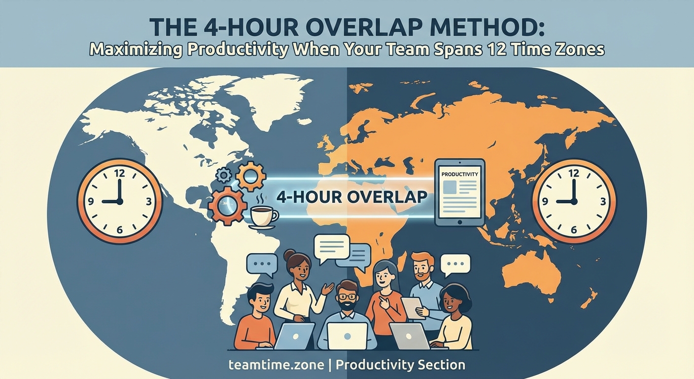 The 4-Hour Overlap Method: Maximizing Productivity When Your Team Spans 12 Time Zones — 2