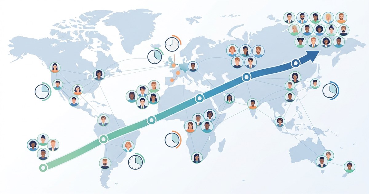 Scaling from 5 to 50 Employees Across Continents: A Timezone Hiring Timeline