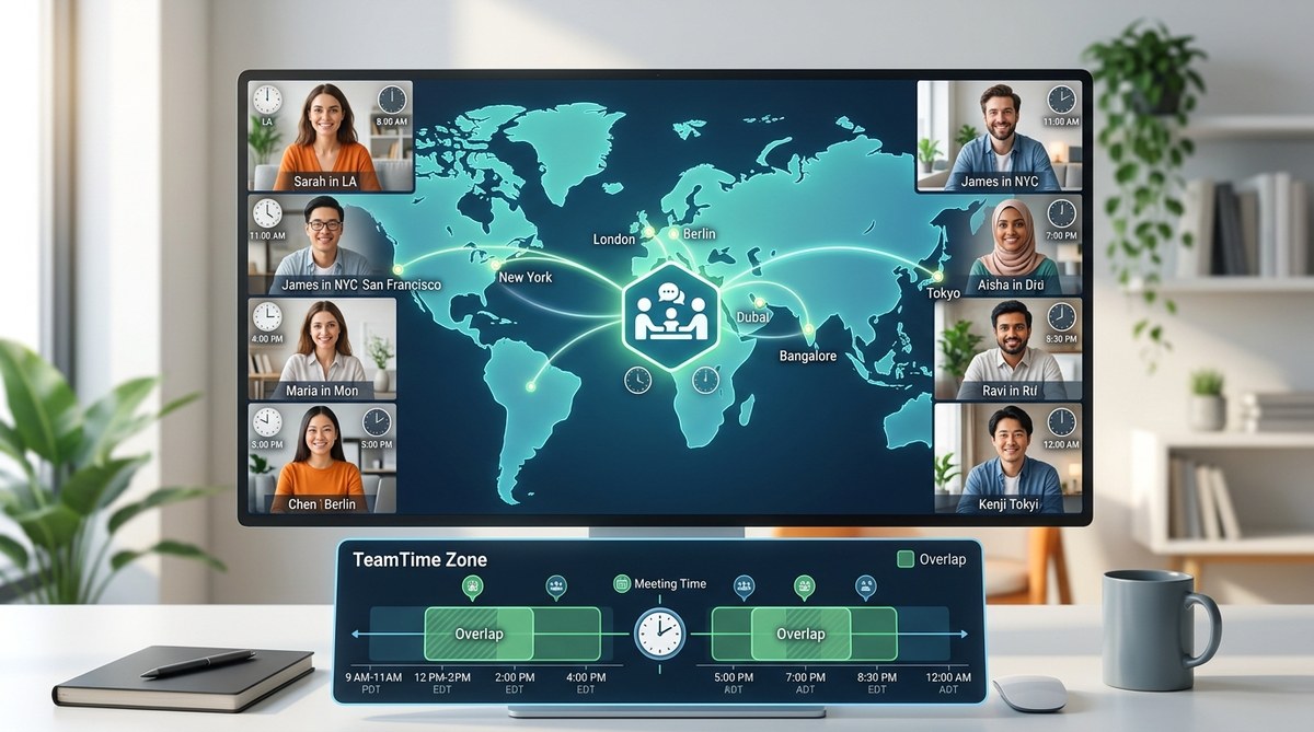 Optimizing Meeting Times for Distributed Teams in Different Time Zones