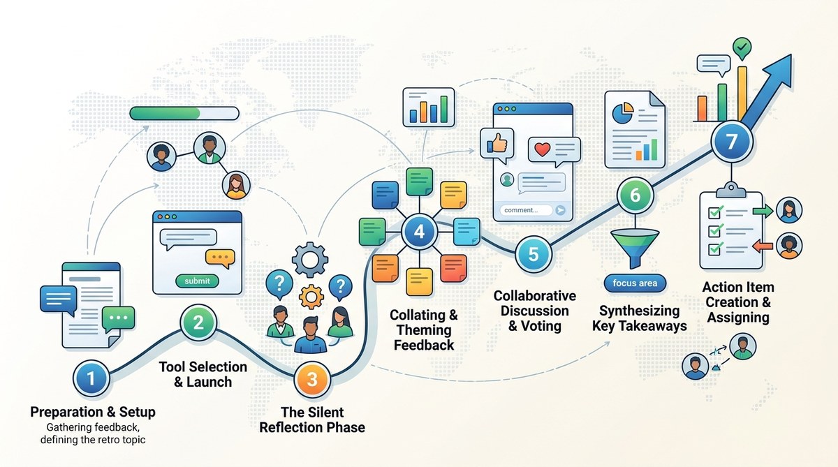 7 Steps to Run an Engaging Async Retrospective (Without a Single Meeting)