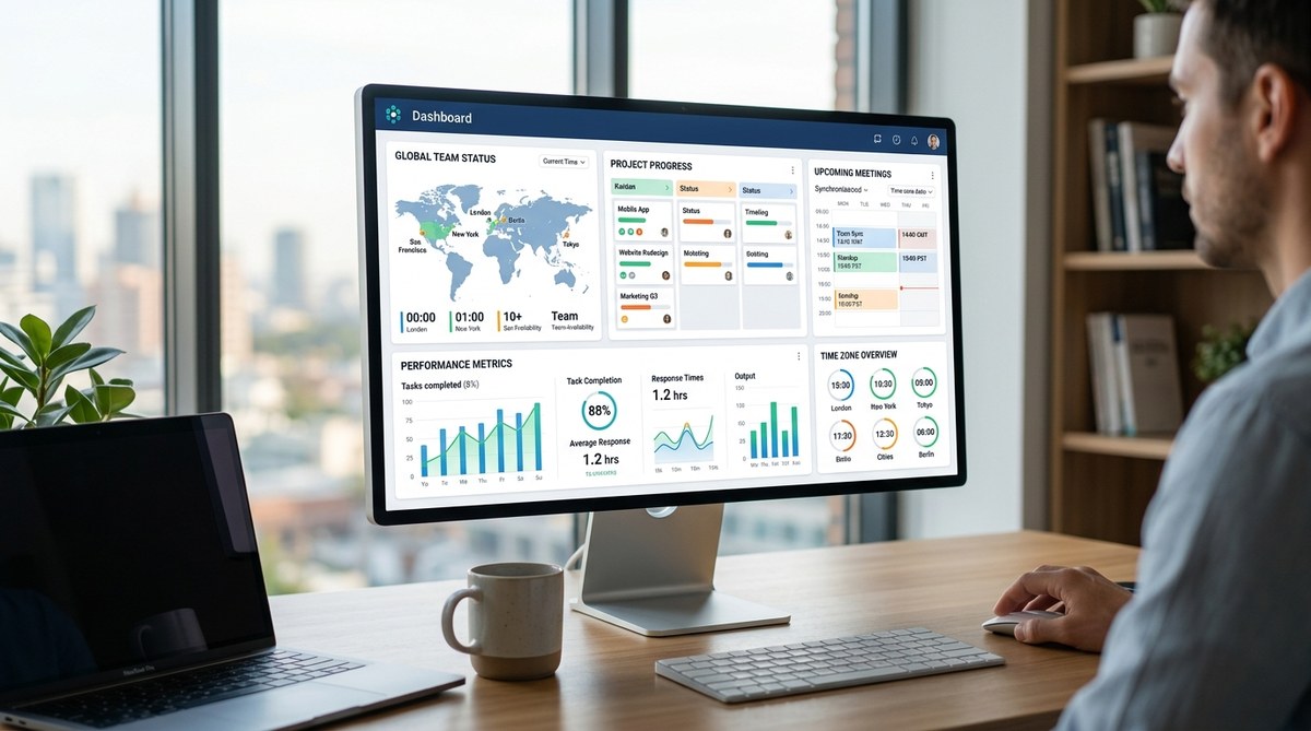 How to Build a Productivity Dashboard for Your Remote Team Across Time Zones