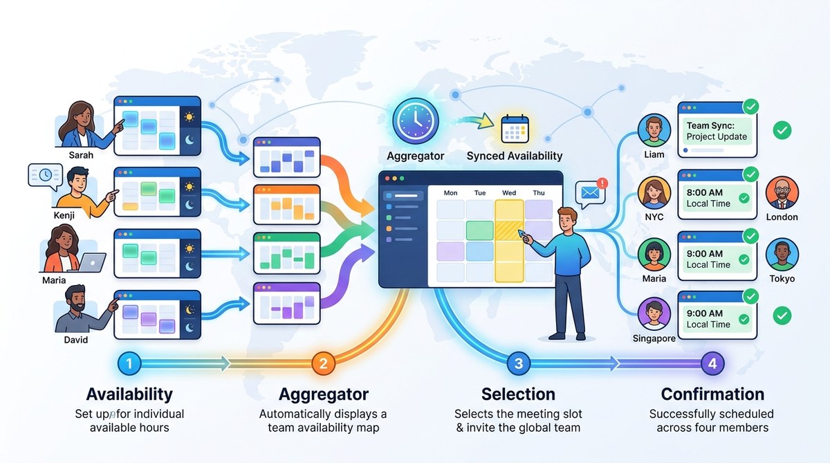 The 4-Step Framework for Scheduling Global Team Meetings Without the Back-and-Forth